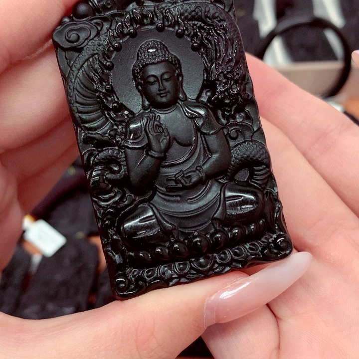 天然缅料a货钢琴黑特色题材挂件