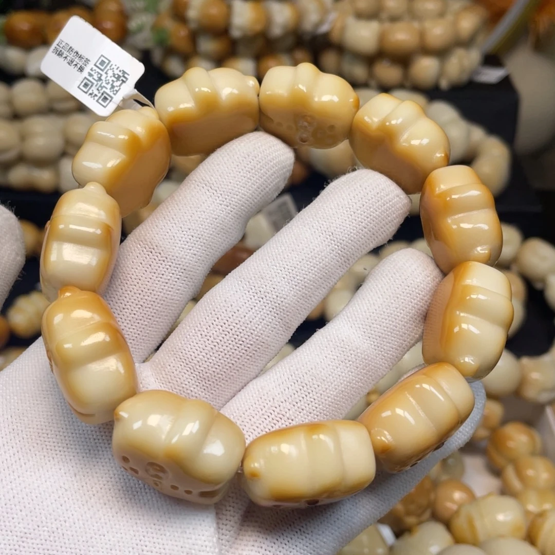 菩提根/象牙果手串113小猫饼微瑕