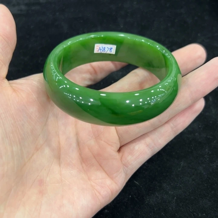 和田玉未镶嵌手镯内径57.9