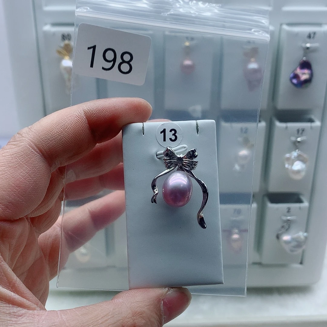 合金吊坠(不含链)淡水珍珠