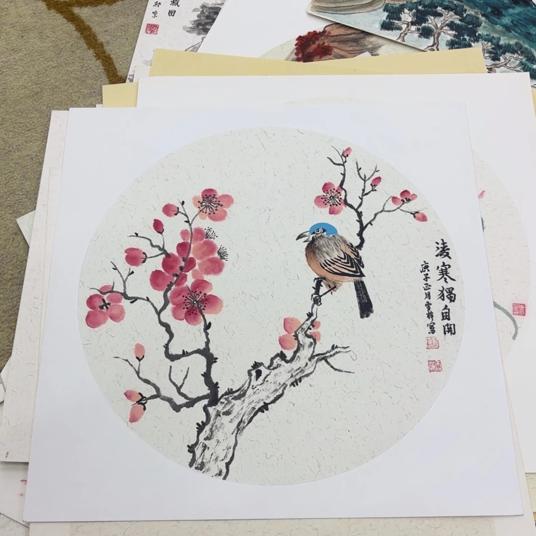 国画38-38卡纸作品童