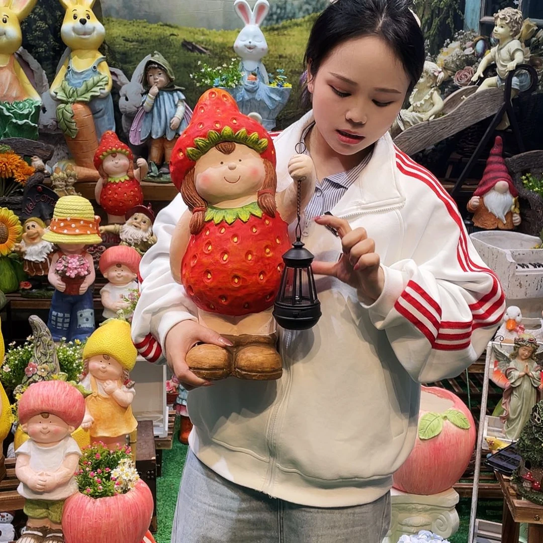 摆件花园摆件红红火火