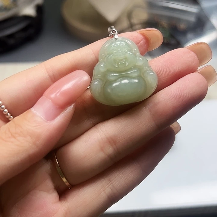 和田玉银S925镶嵌颈饰20