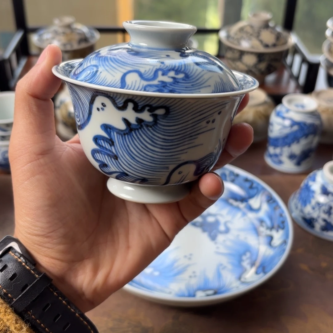 摆件景德镇手绘茶器