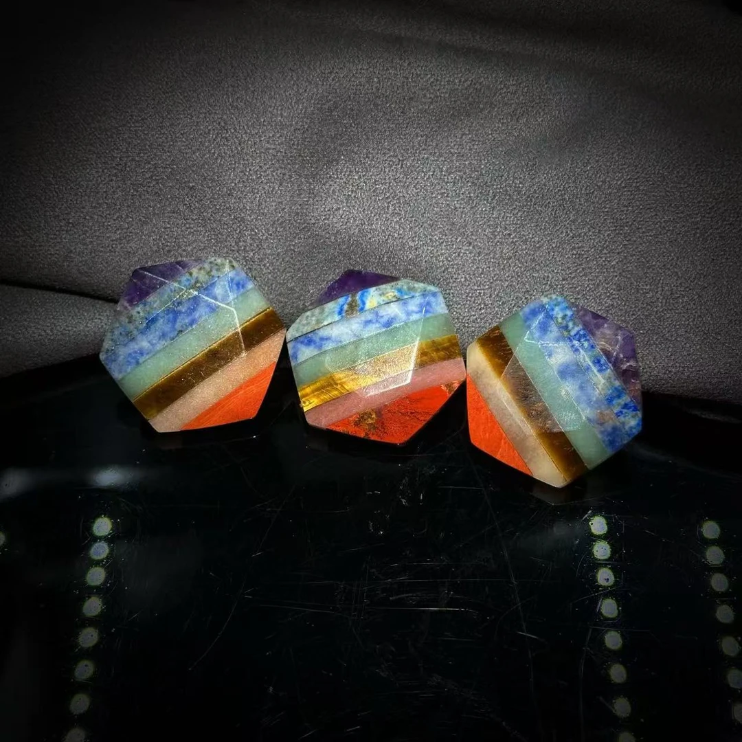 【缪老师严选】SJ1450 七彩六芒星吊坠 多样性发其一