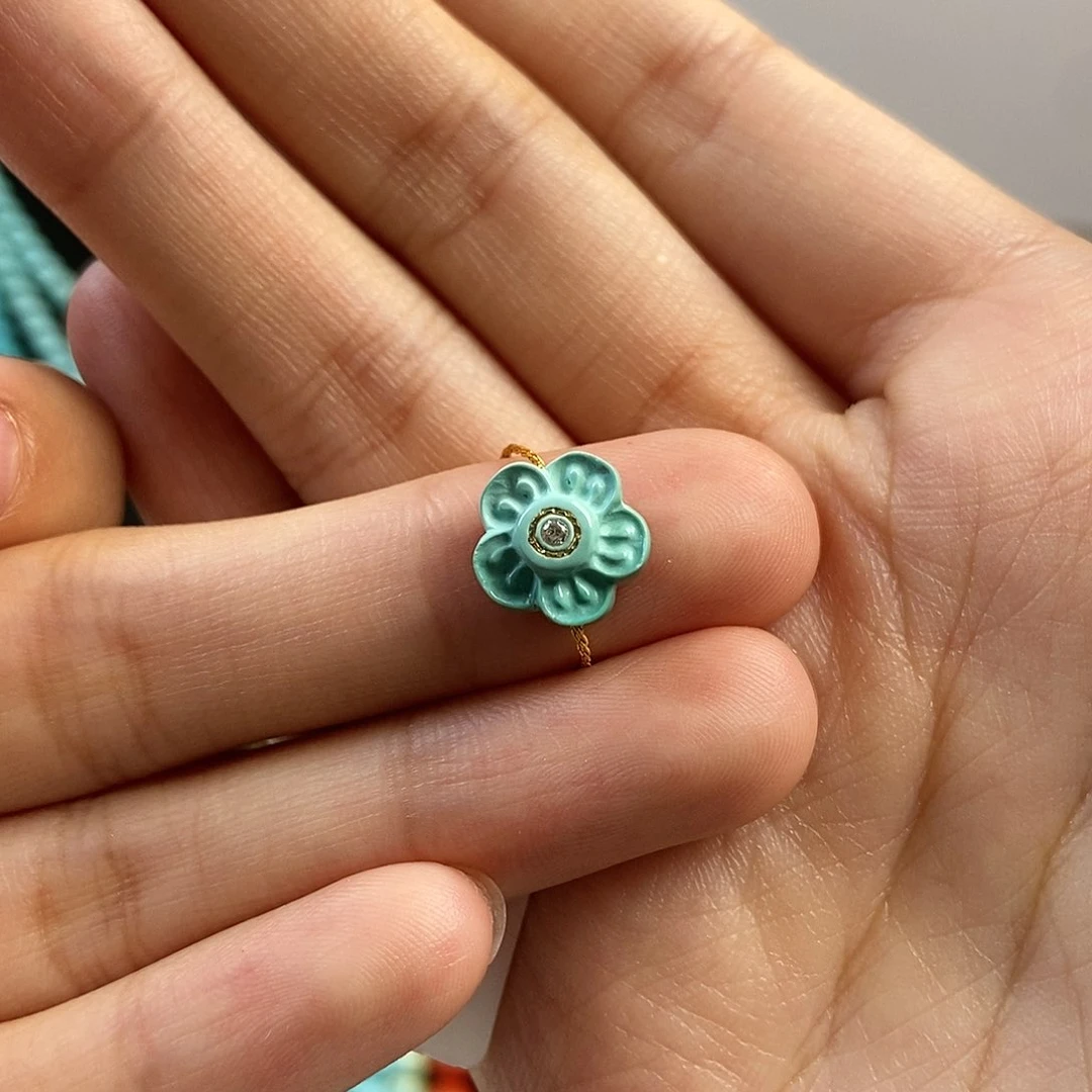 未镶嵌绿松石珠宝奇石