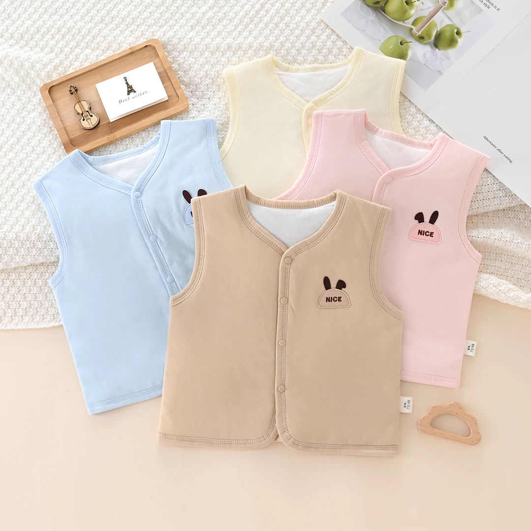 （格伦贝拉专享）儿童春秋薄款40克夹棉无骨马甲宝宝棉马甲外搭马夹