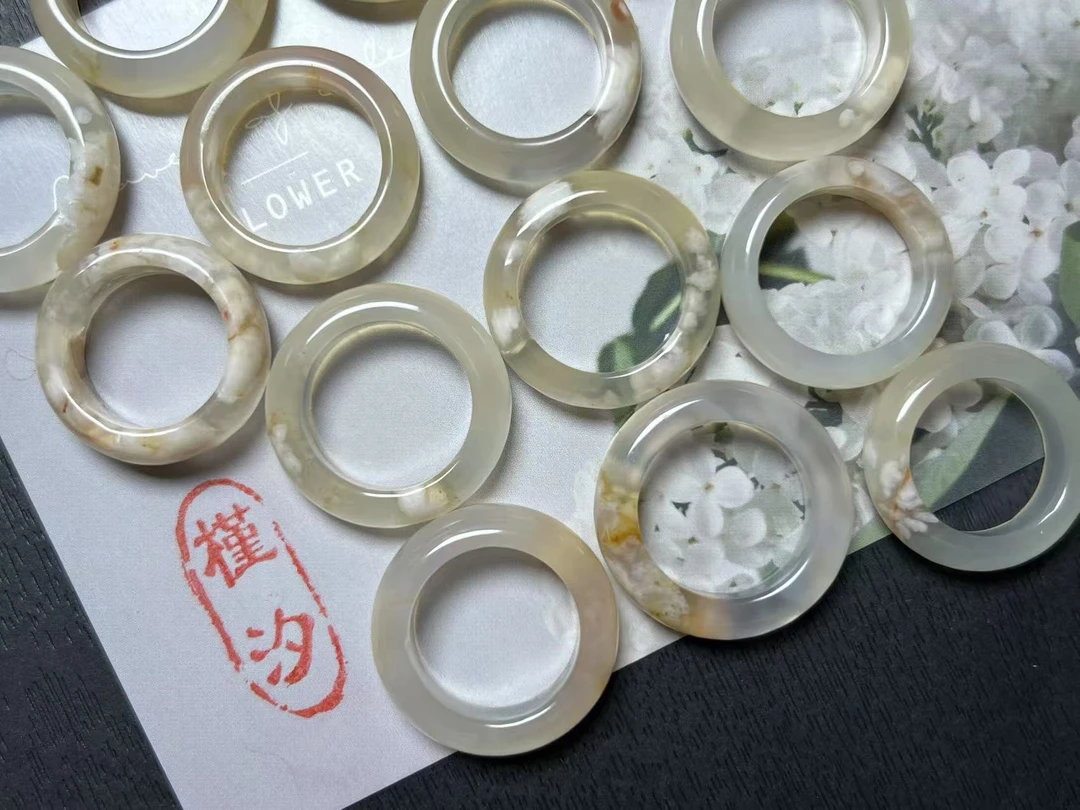 女款多款式樱花玛瑙跑环 孤品（售完无补）