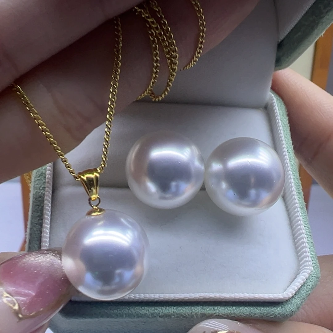 18K金镶嵌吊坠(赠链)淡水珍珠