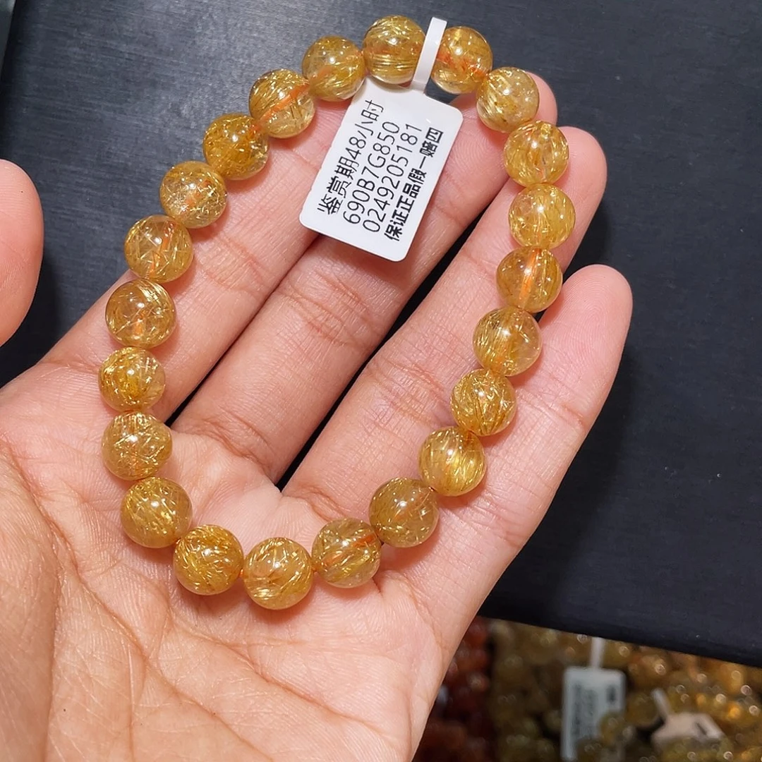 手链水晶未镶嵌满天星发晶8.9mm