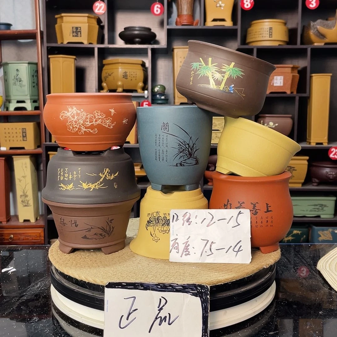 D-盆尚好紫砂花盆