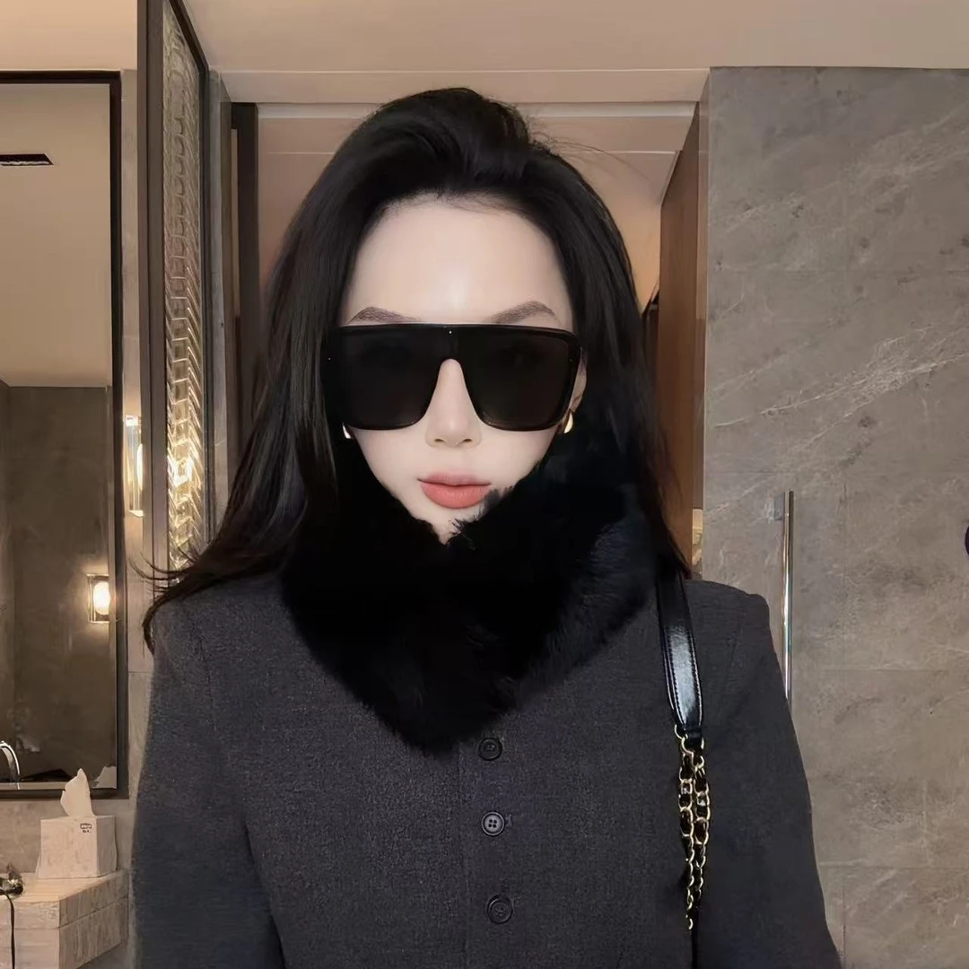 2025李老板自戴百搭洋气真毛领围脖