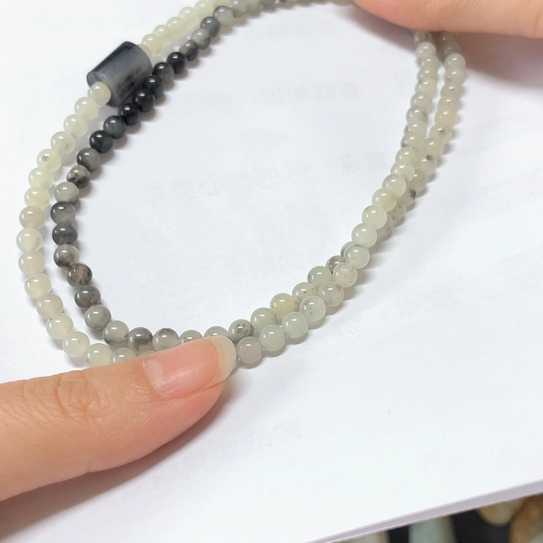 和田玉项链未镶嵌浅*