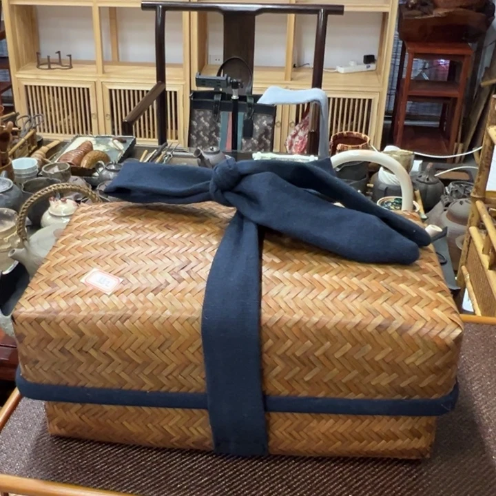 竹编茶盒收纳盒茶器