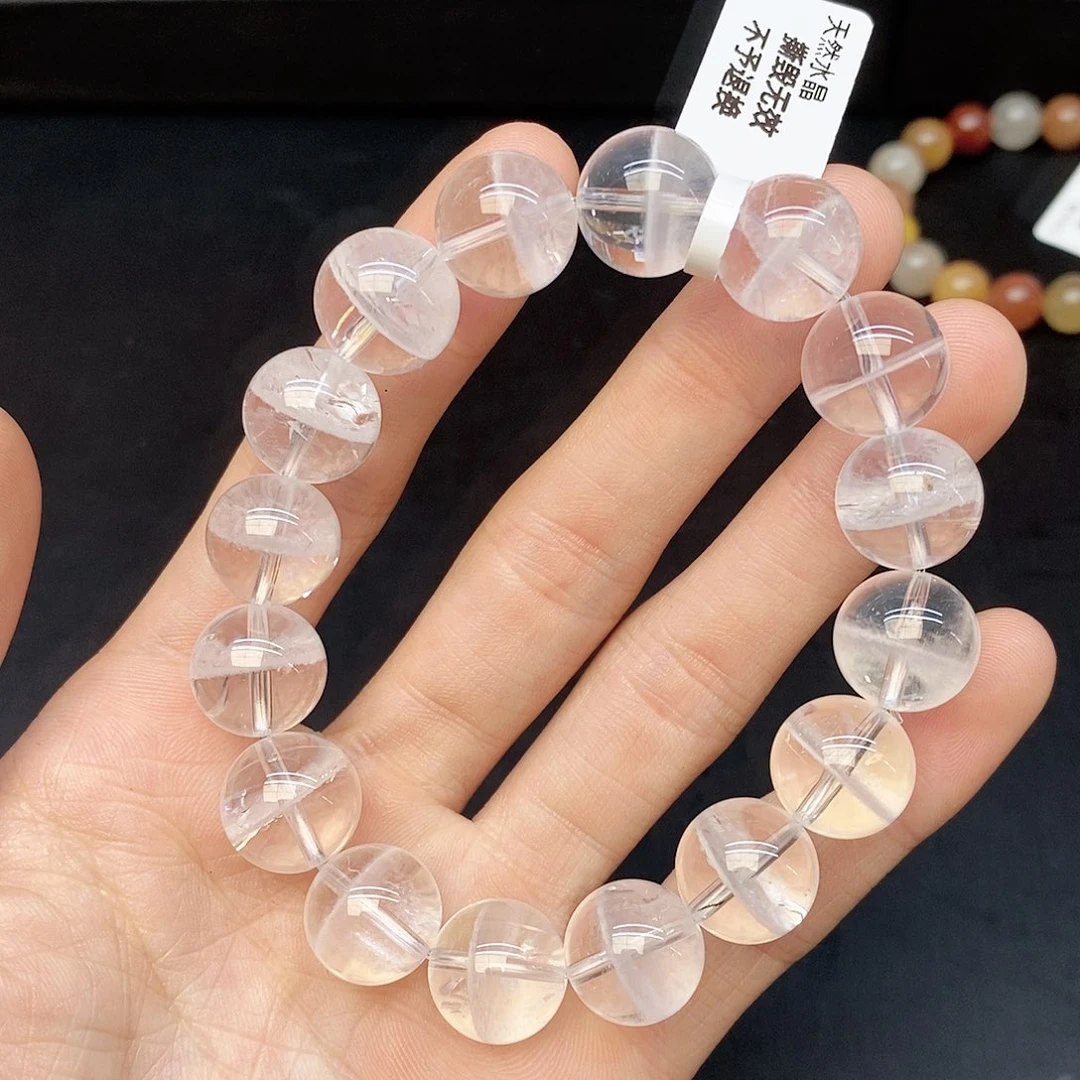 水晶手链未镶嵌27白幽灵13mm