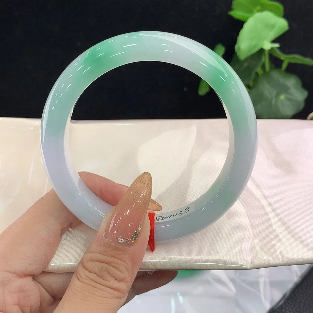 翡翠未镶嵌手镯正62