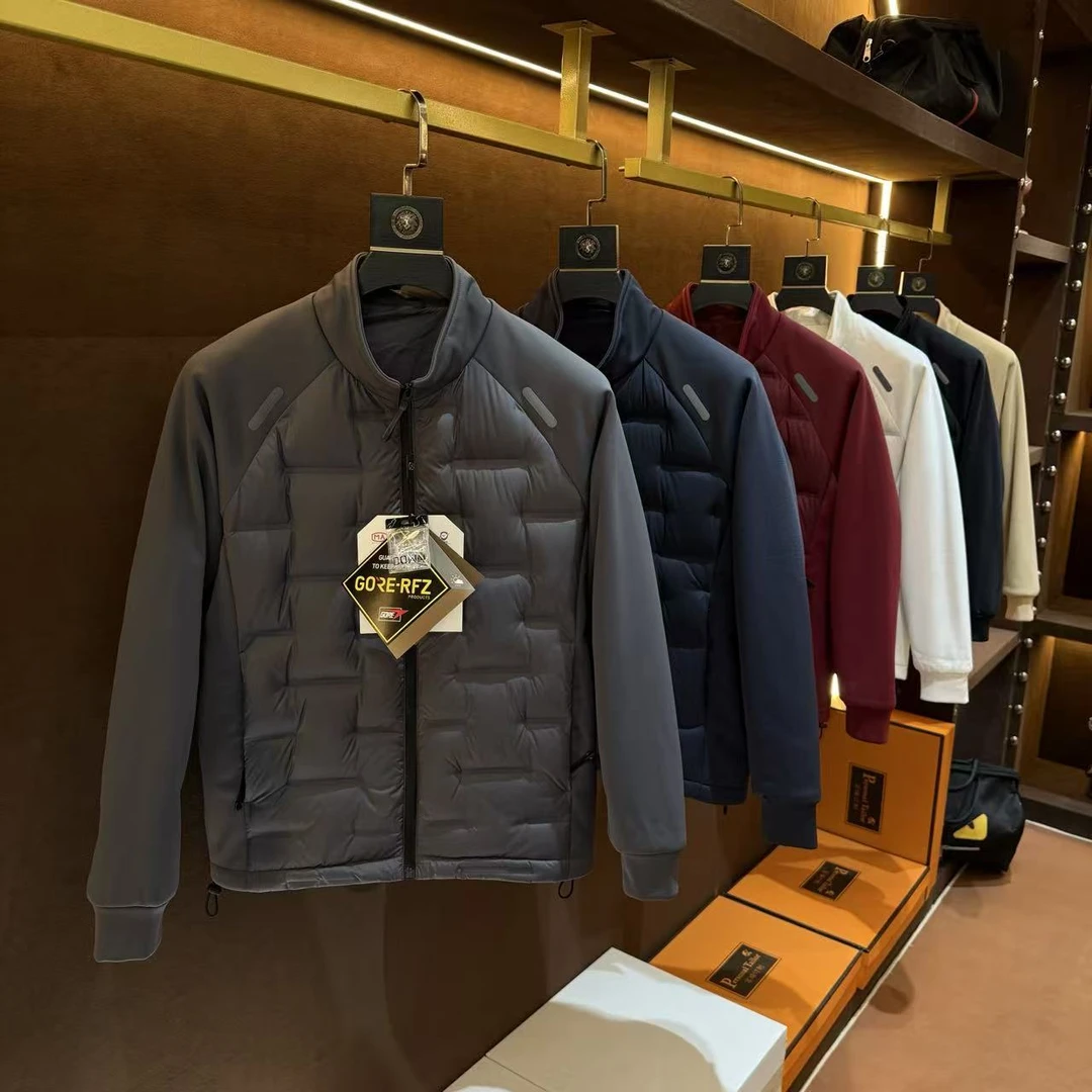 BC-25015新款极简风白鸭绒羽绒服男款休闲保暖