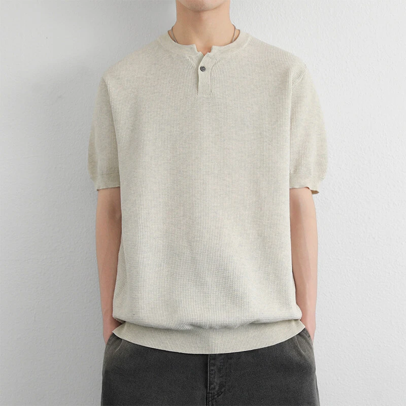 针织短袖新款模特图短袖