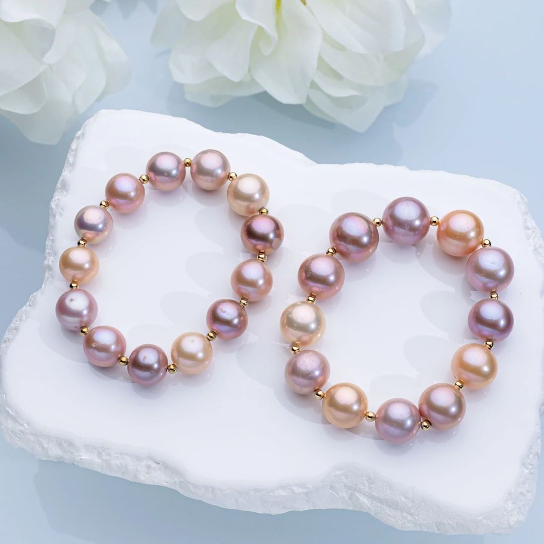 “莫兰迪”大珠手串淡水无优化 9-11mm 42H300DY（多样性发货一）