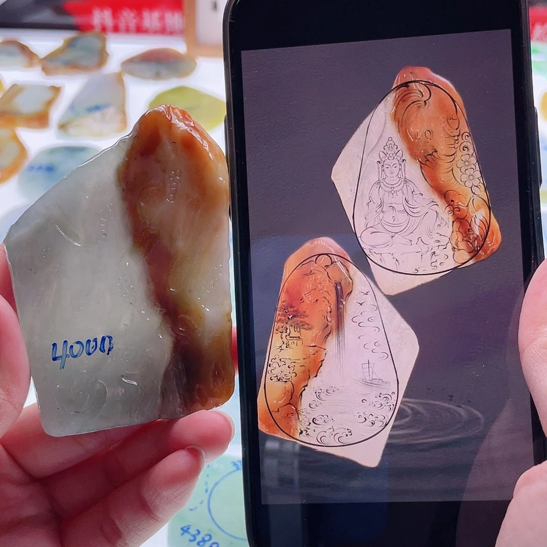 定制翡翠未镶嵌天然翡翠包工