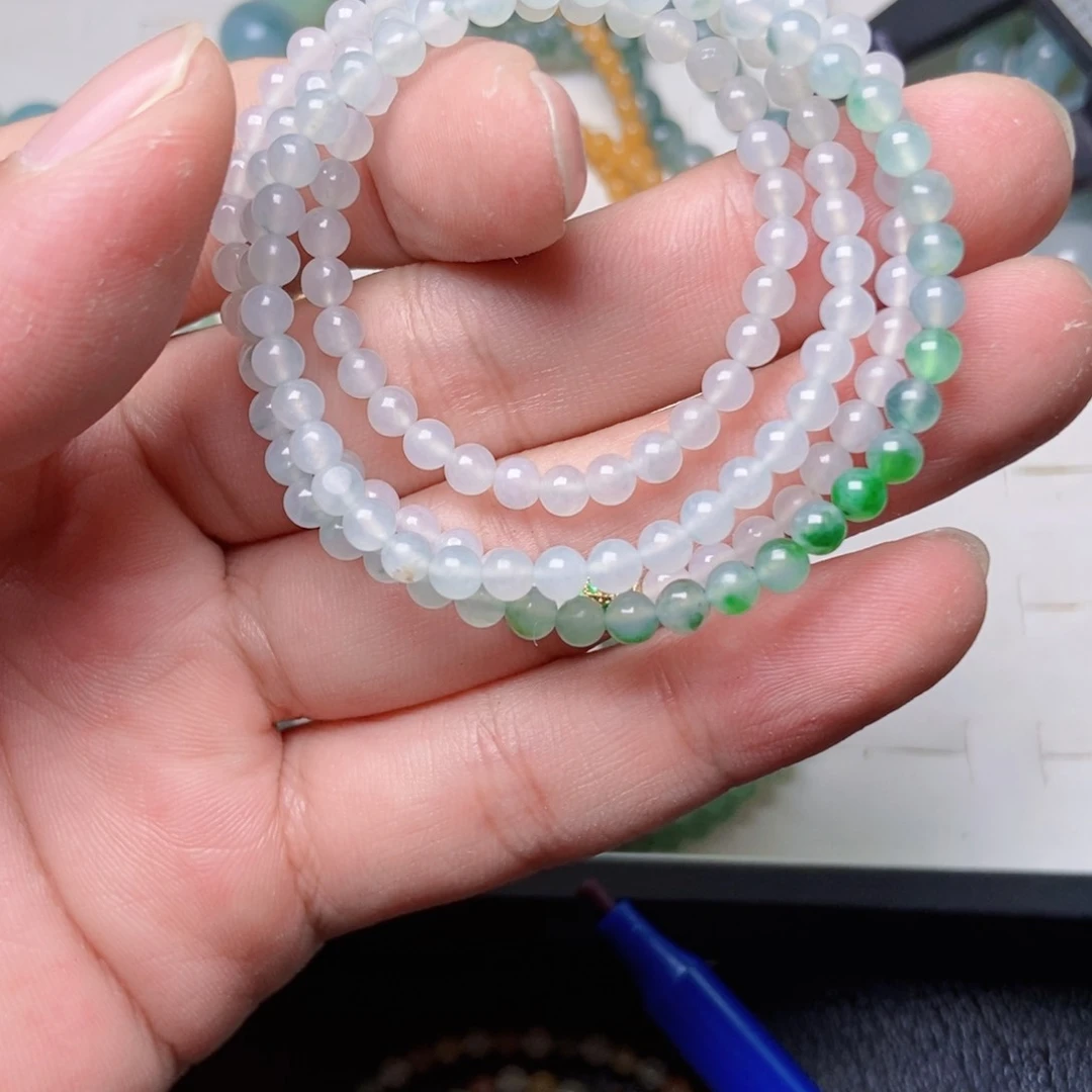 定制翡翠未镶嵌无**求项链