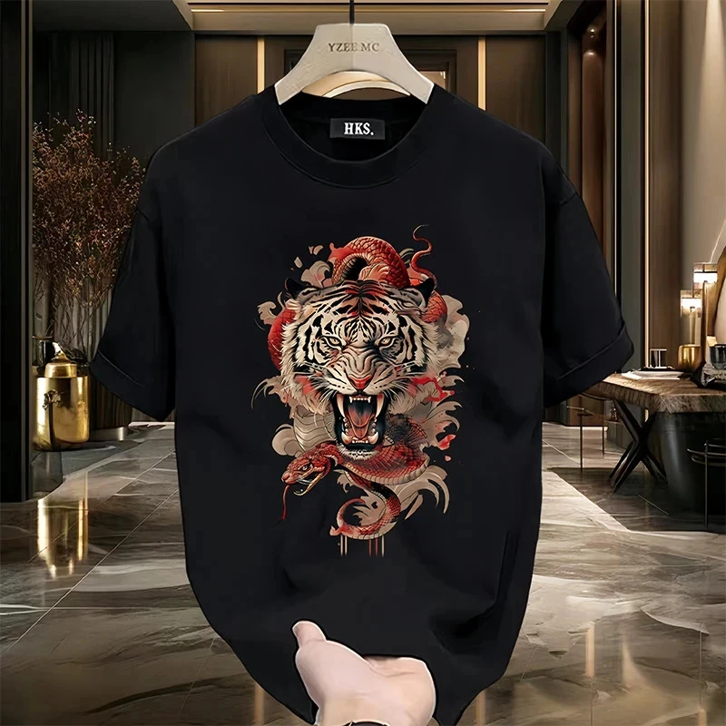 迪柯登美式高端潮流重磅纯棉短袖T恤男款潮牌街头圆领百搭个秀禾