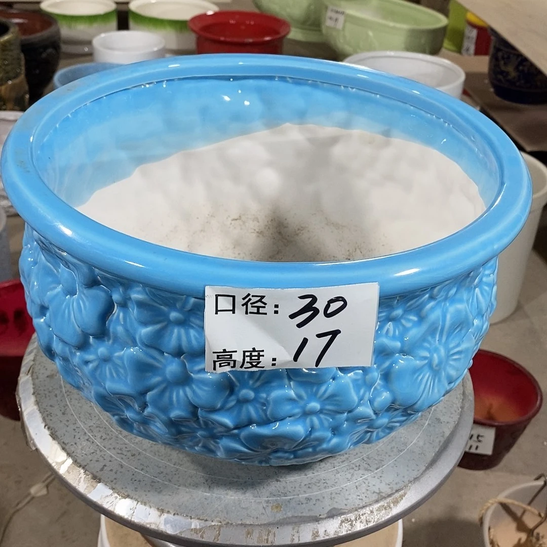 【闪购商品】陶瓷微瑕花盆-大大大033-1个大号兰