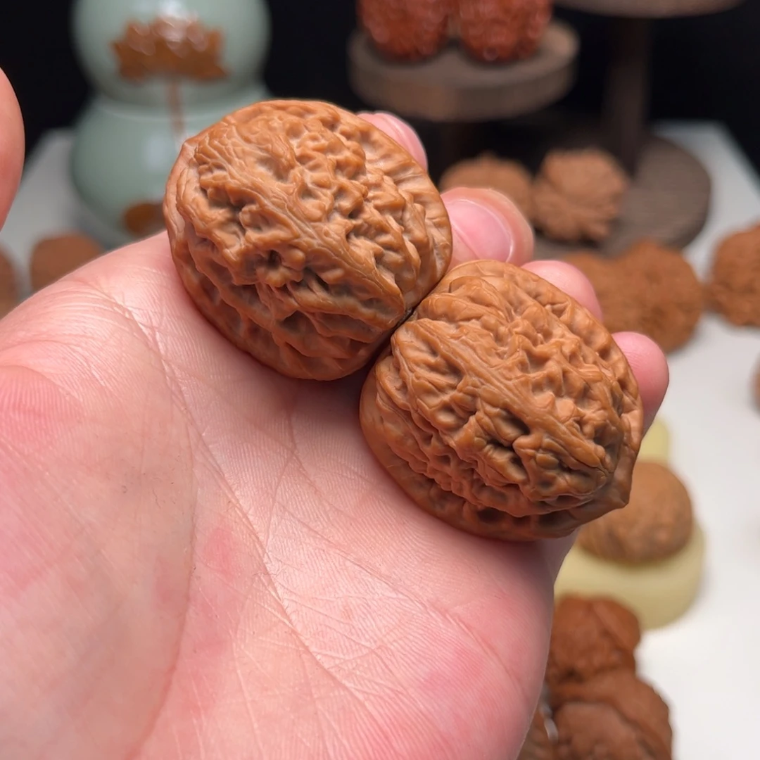 @***赵吊坠文玩核桃37红锦鲤