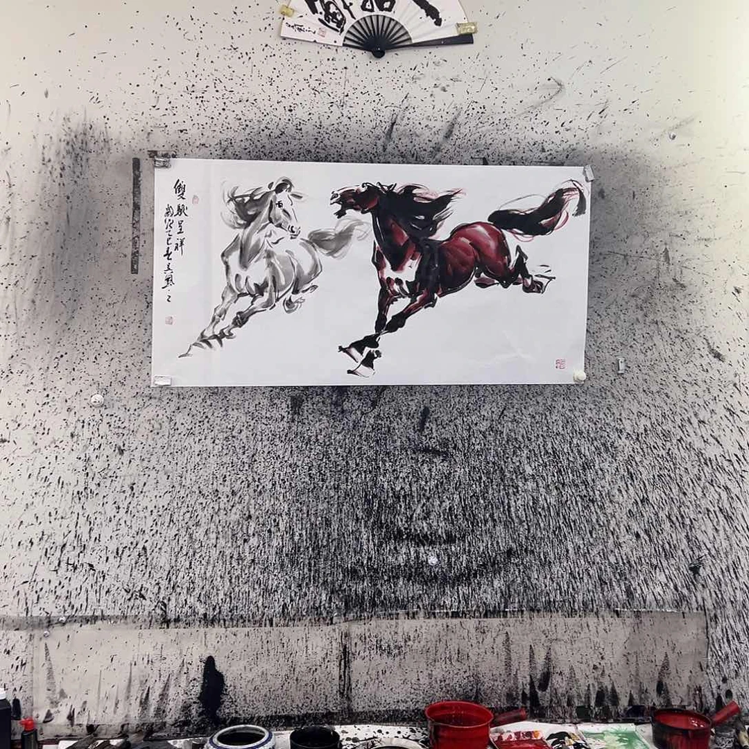 国画四尺双吗吴风之