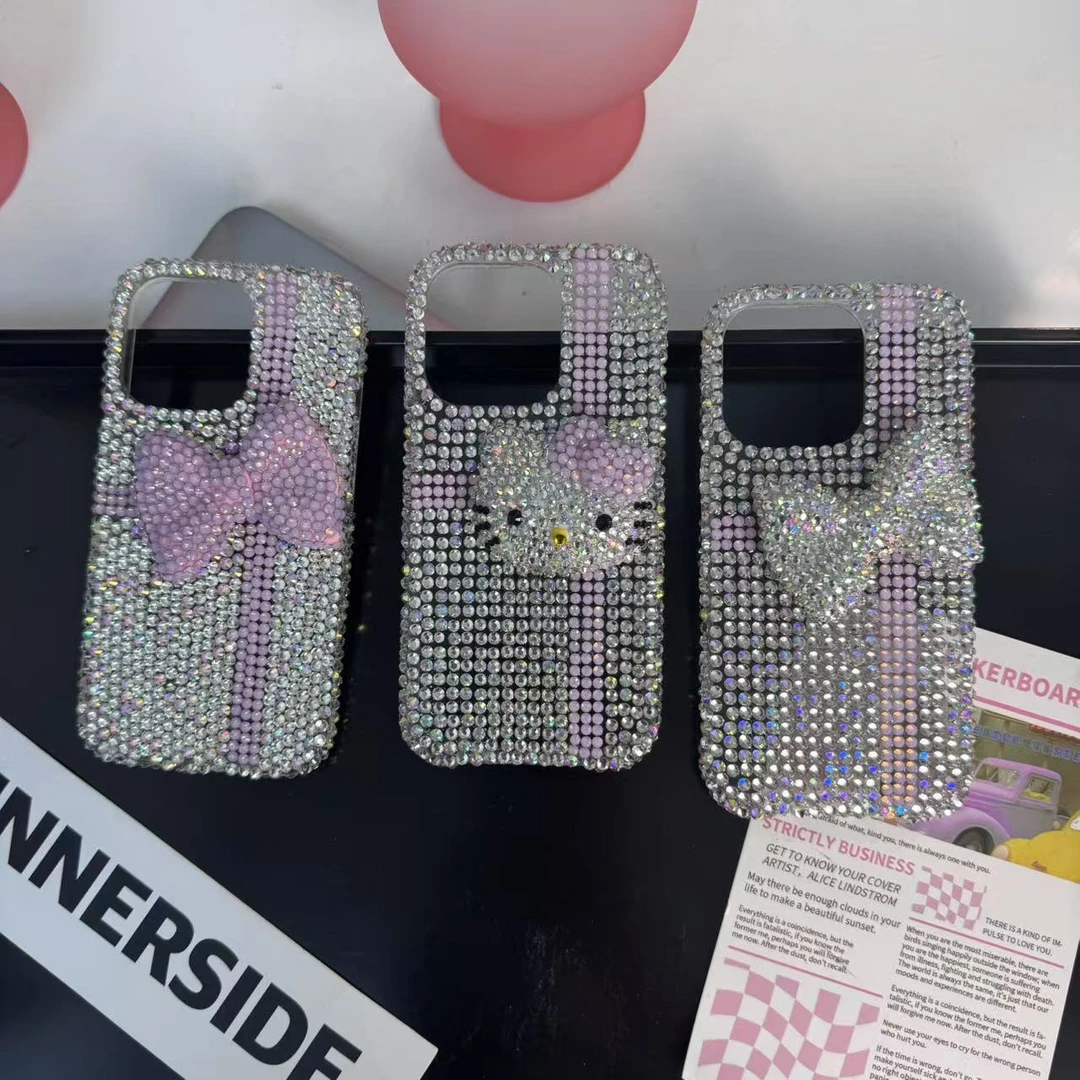 奢华礼盒满钻蝴蝶结适用于iPhone15防摔16pro少女16promax壳