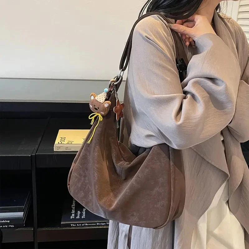 TiAmo女包2025新款秋冬百搭复古大容量时尚小众单肩斜挎托特包