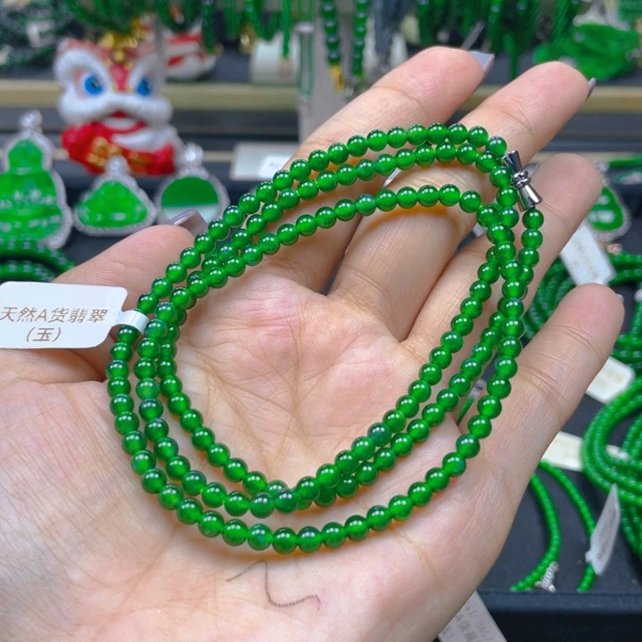 翡翠未镶嵌颈饰项链4