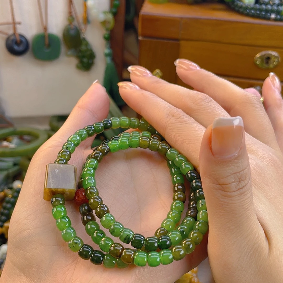 和田玉未镶嵌手链