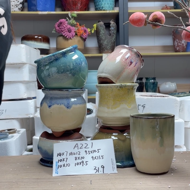 粗陶多肉花盆微瑕221