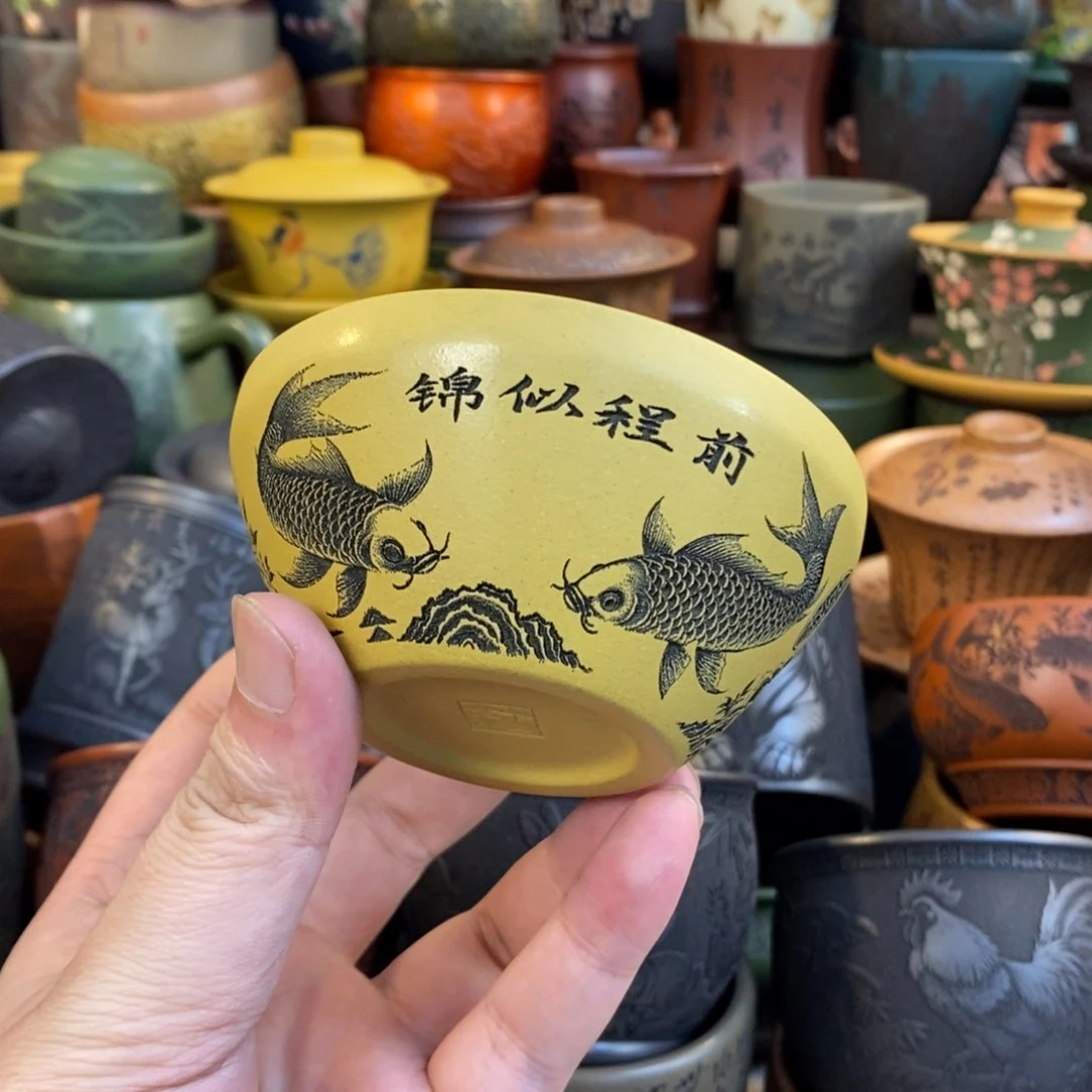 紫砂公道杯宜兴全手工紫砂杯