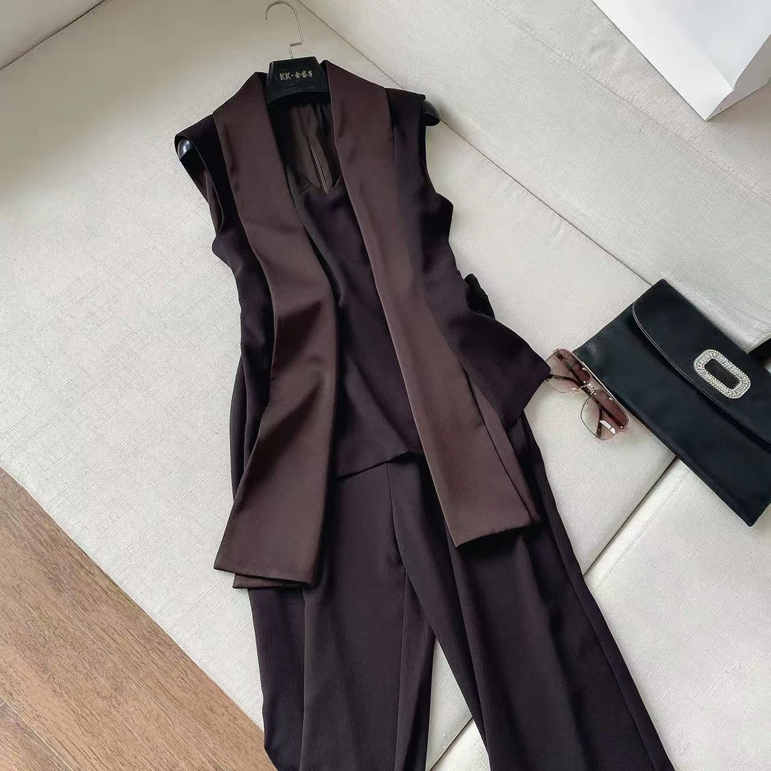 【K姐私家定制】2025时尚设计师款无袖套装