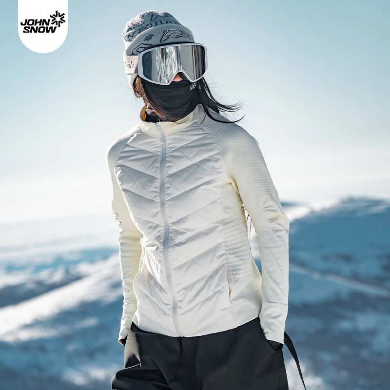 John snow冬季滑雪锁温透湿修身防风羽绒内胆女士男士保暖秋冬