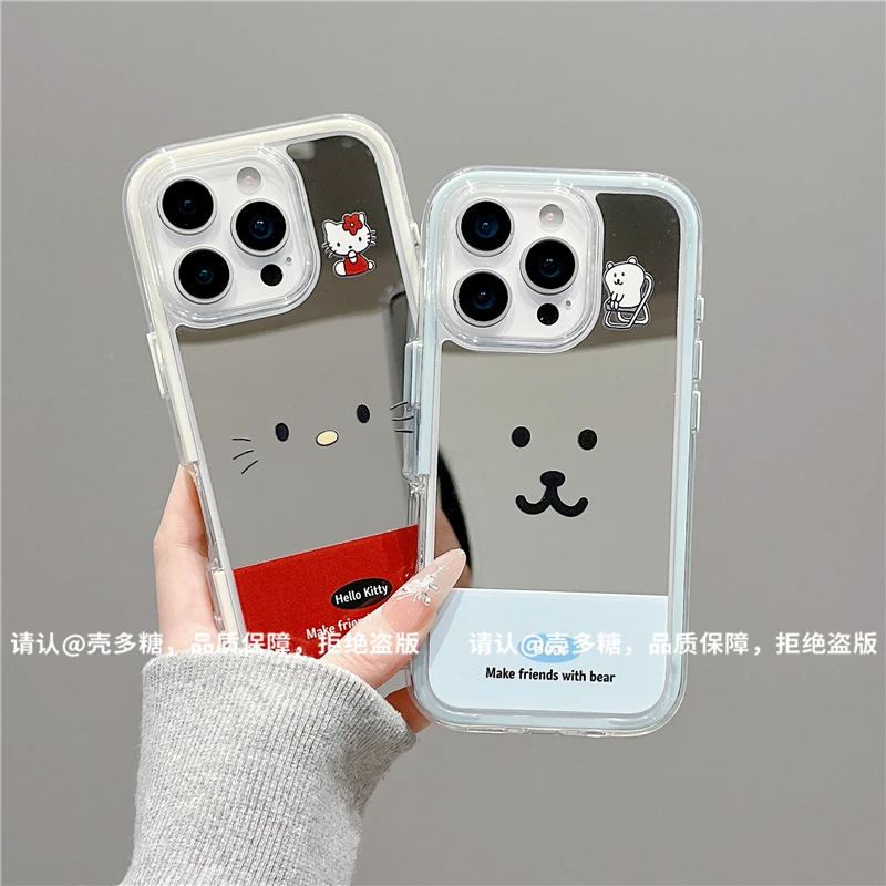 炫彩镜面适用苹果17/iPhone/华为荣耀/OPPO/小米手机壳pura70爆款