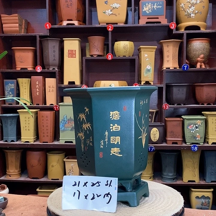 紫砂花盆紫砂花盆