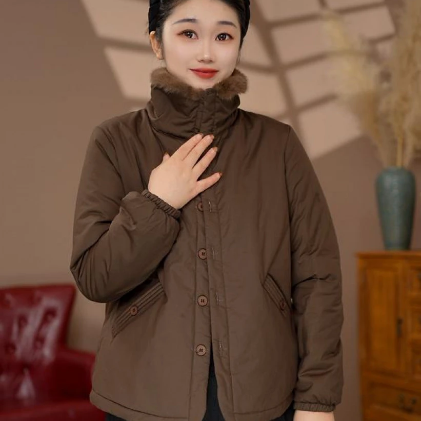 （运费补贴）2025新品减龄原创加绒加厚休闲时尚百搭洋气外套上衣短