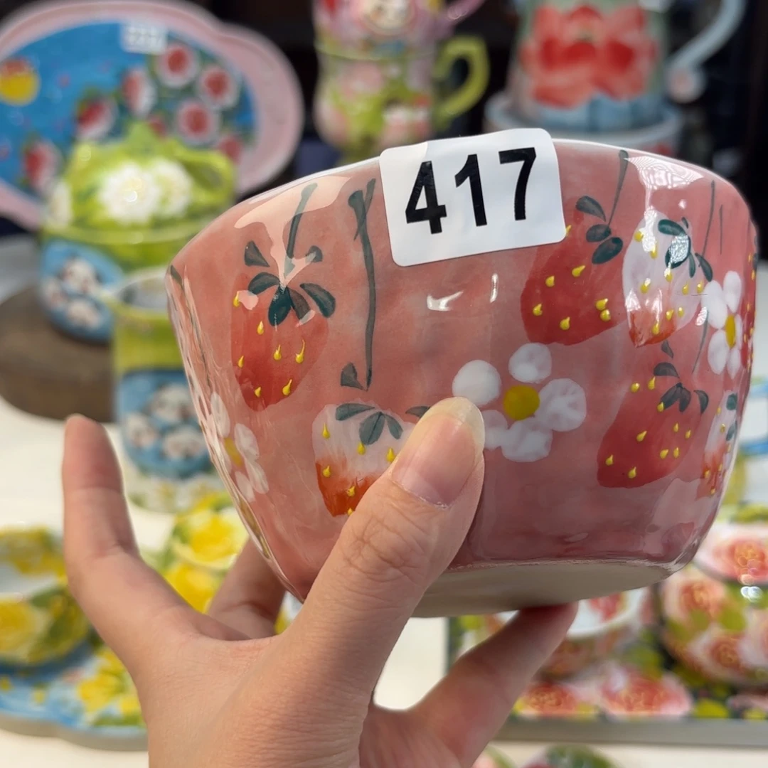 景德镇手绘高温釉下彩陶瓷茶具