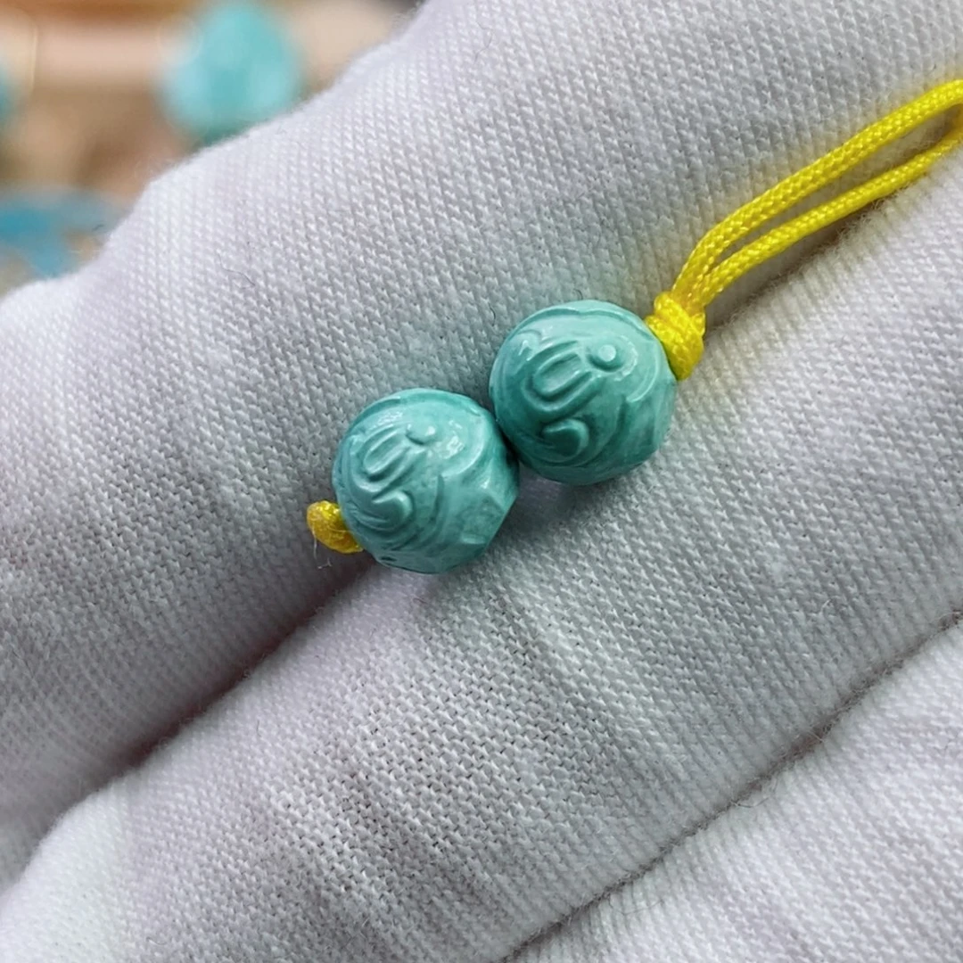 绿松石未镶嵌珠宝奇石7.3mm