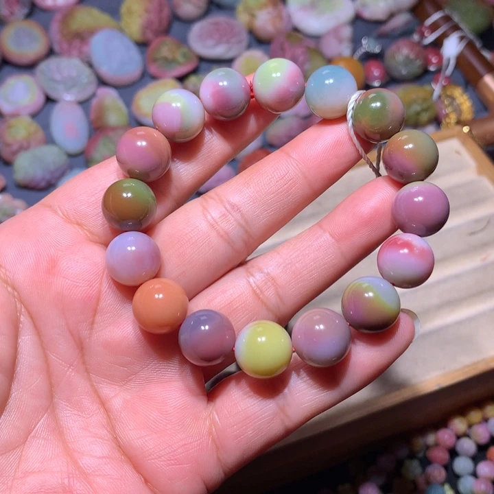 玛瑙/玉髓未镶嵌手链盐源玛瑙