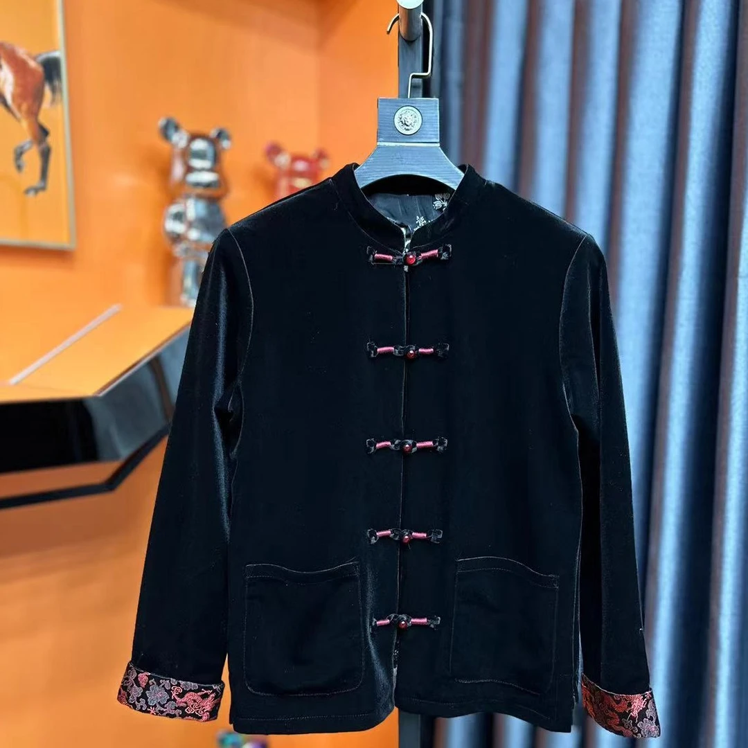 【黑水路专属】XG225 005男士新款时尚休闲唐装外套