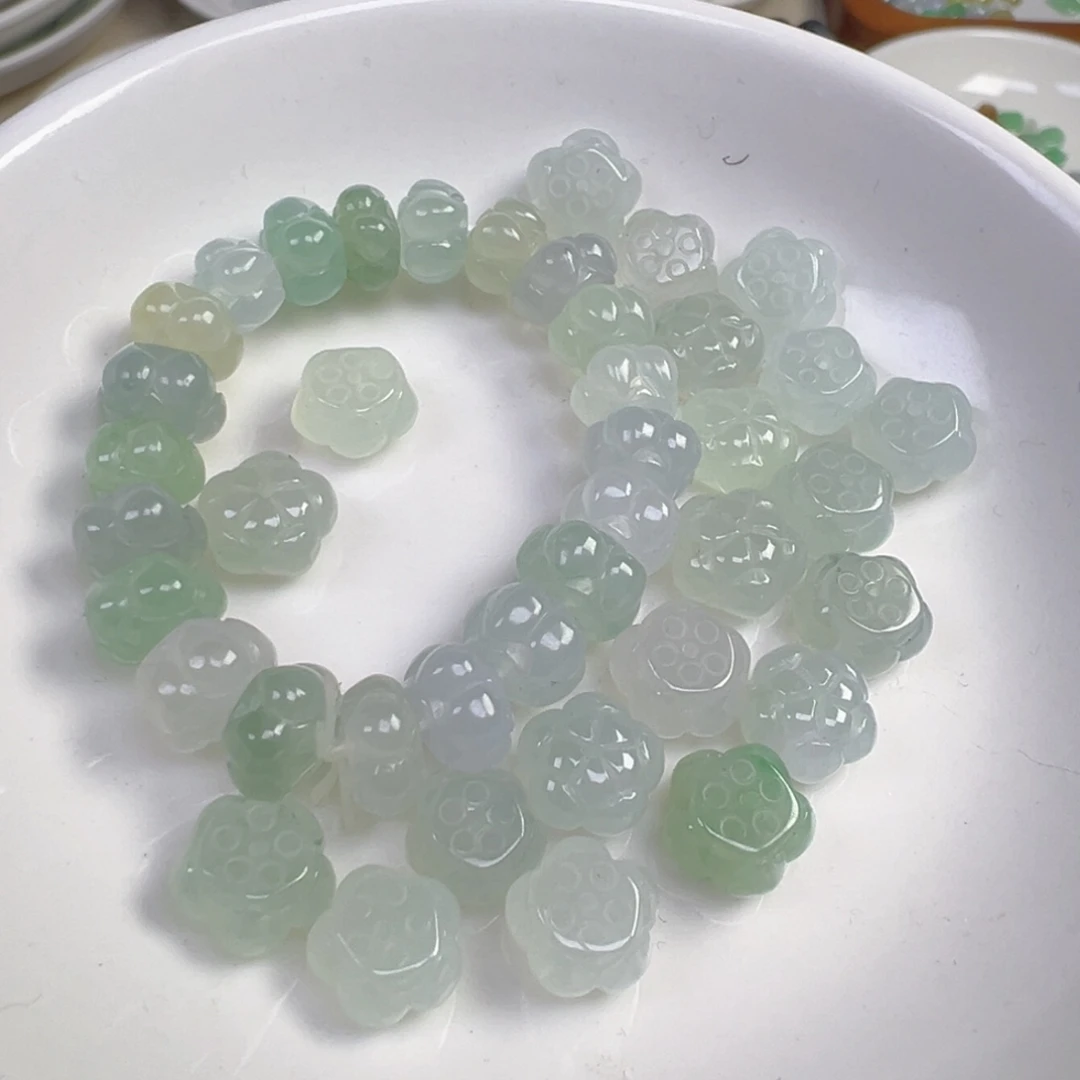 翡翠散珠莲花珠一颗可挑