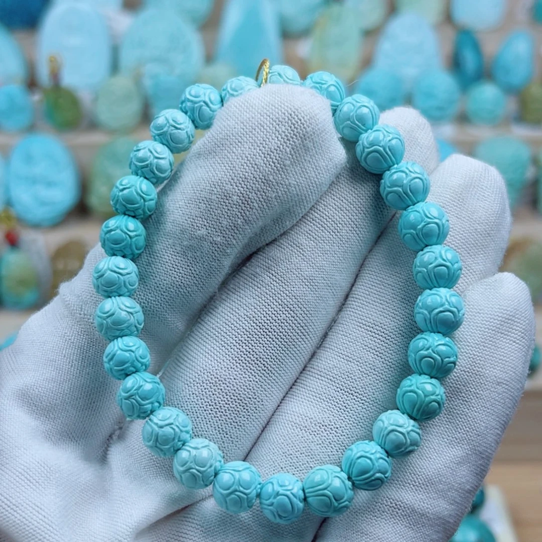 绿松石未镶嵌珠宝奇石8mm