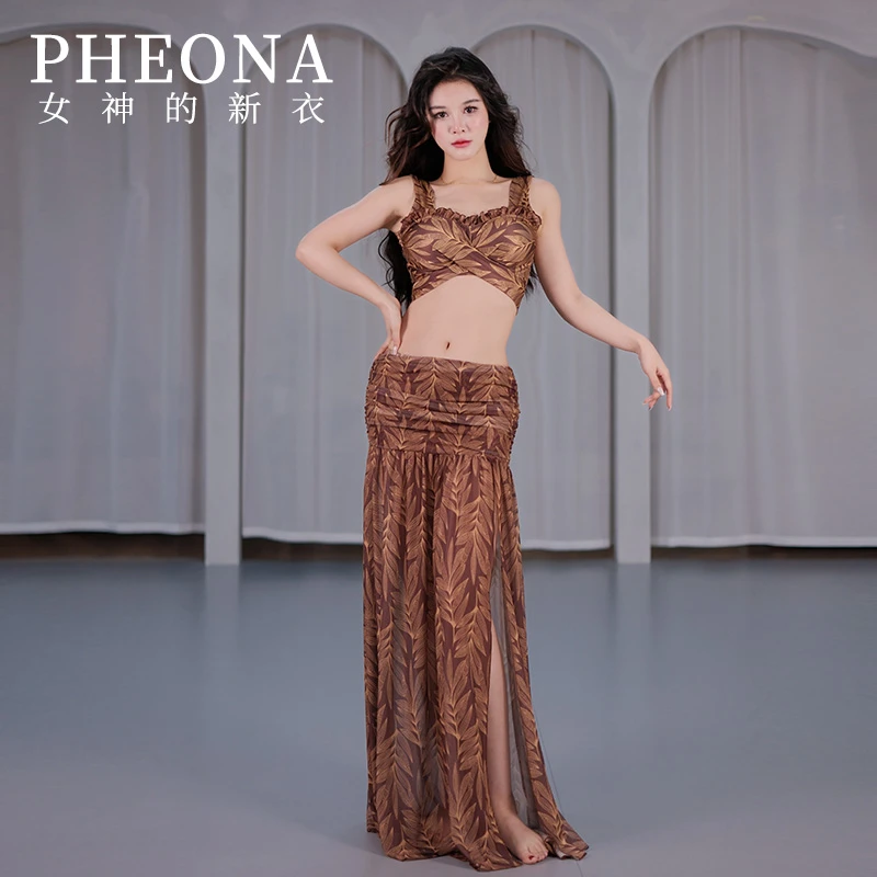 PHEONA2025肚皮舞新款练功服性感优雅女神高品质套装T036