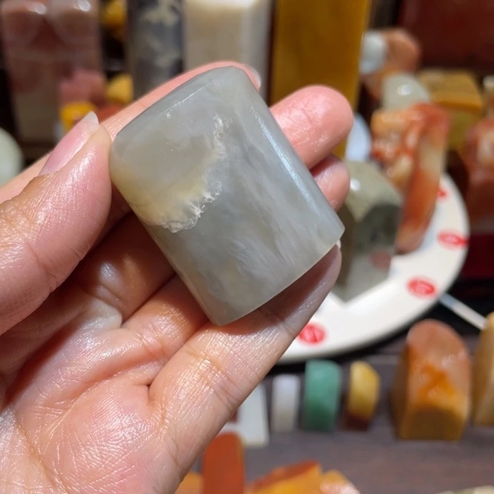 寿山石印石素章印章