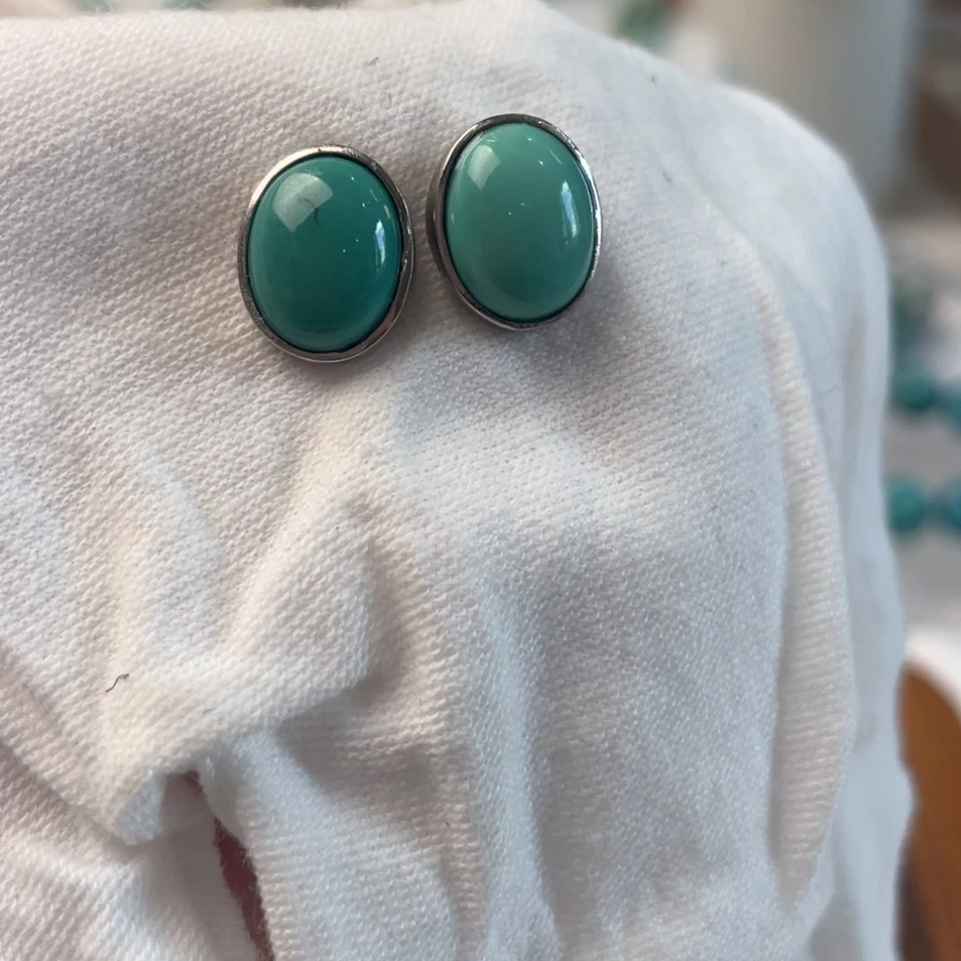 绿松石银S925镶嵌配饰