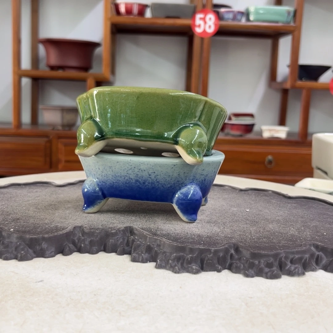 紫砂花盆瑕疵5-12-9-2。。。